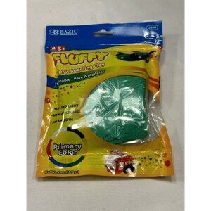 fluffy air dry modeling clay for kids 2 OZ GREEN